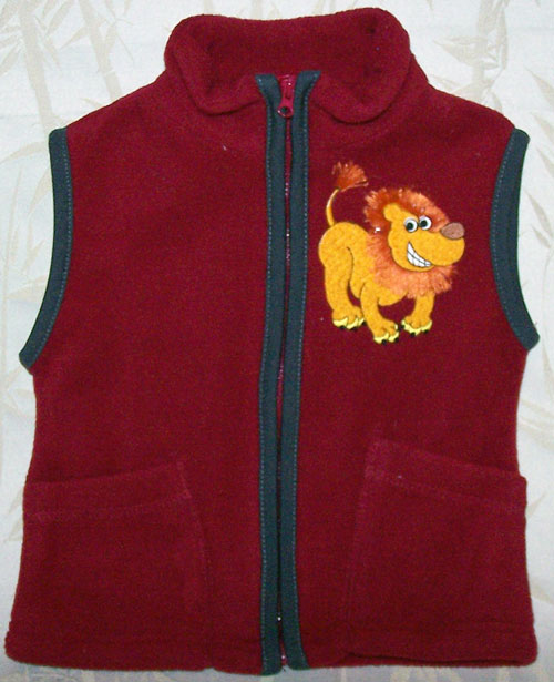 fringe lion vest