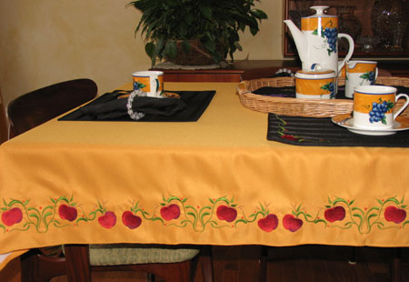 fruit collection table cloth