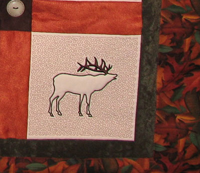 elk northern quilt piece
