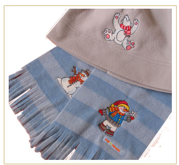 christmas globe scarf