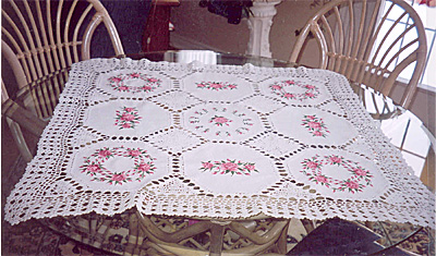 english rose tablecloth