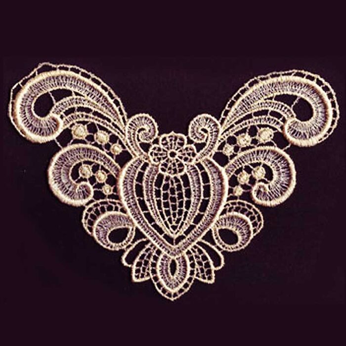 AIML05 vintage lace embroidery design