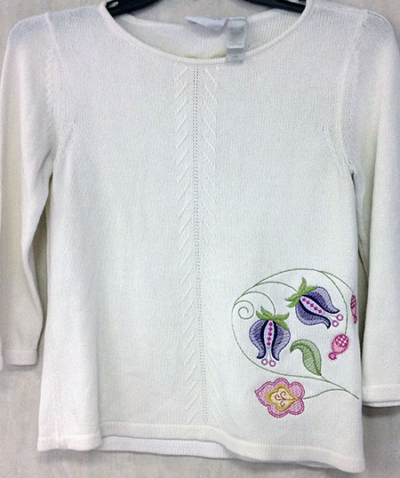 jacobean floral sweater