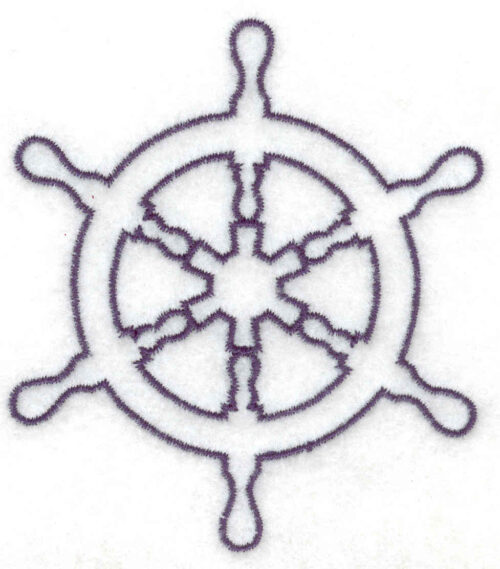 ships wheel embroidery design