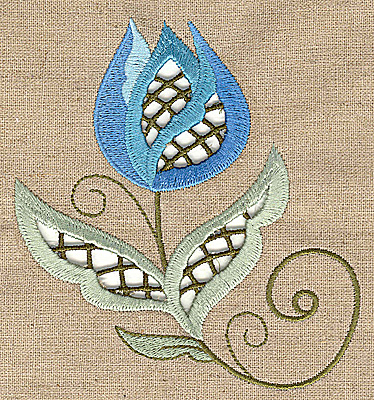 cutwork flower 9 embroidery design