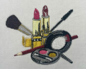 makeup layout embroidery design