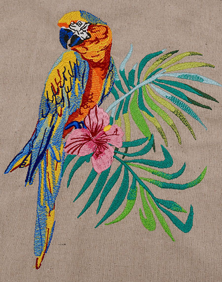 Macaw sew out