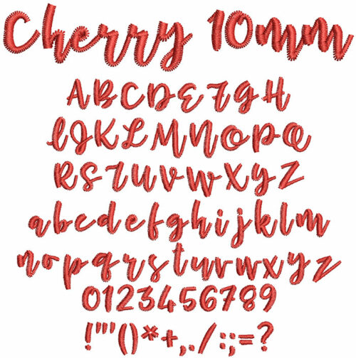 Cherry 10mm Font 1