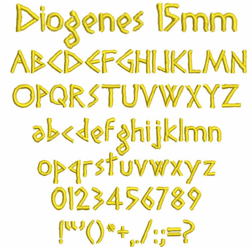 Diogenes 15mm Font 1