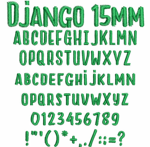 Django 15mm Font 1