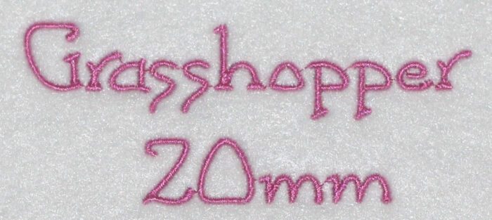 Grasshopper 20mm Font 3