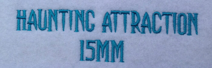 Haunting Attraction 15mm Font 3