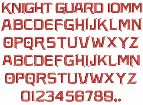 Knight Guard 10mm Font 1