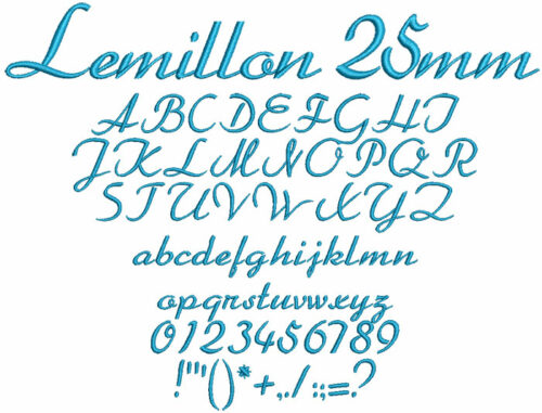 Lemillon 25mm Font 1