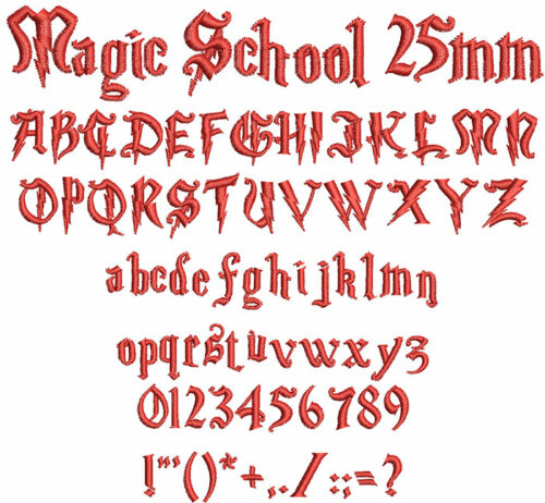 Magic School 25mm Font 1