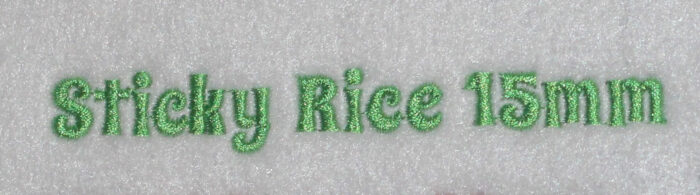 Sticky Rice 15mm Font 3