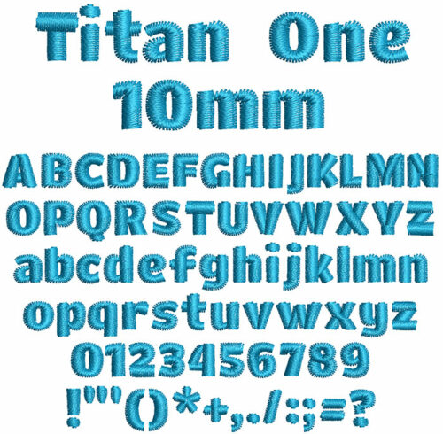 Titan One 10mm Font 1