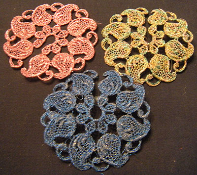lace coaster charms