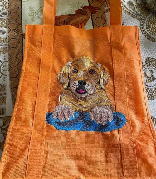golden retriever puppy bag
