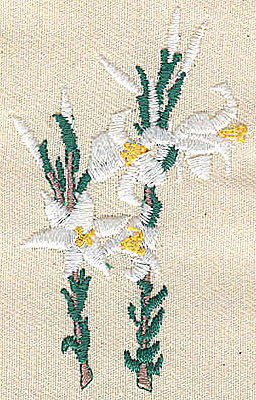 Embroidery Design: Garden Lilly 1.68w X 2.77h