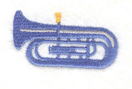 Embroidery Design: Tuba 0.93" X 1.67"