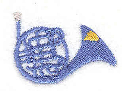 Embroidery Design: French Horn 0.89" X 1.30"