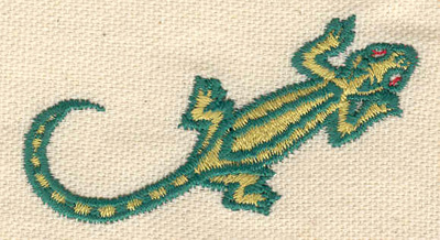 Embroidery Design: Lizard A 2.53w X 1.46h