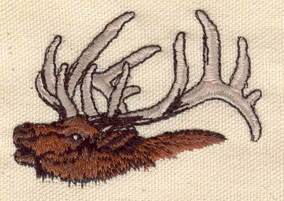 Embroidery Design: Elk head 2.73w X 1.94h