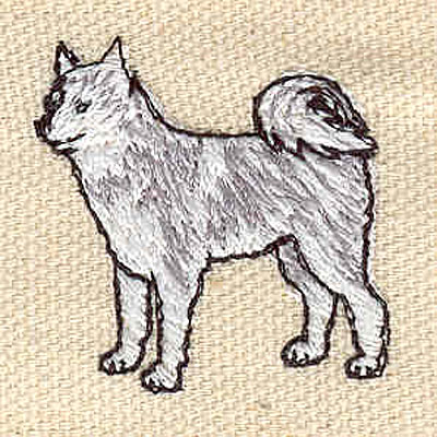 Embroidery Design: Husky 1.22w X 1.21h