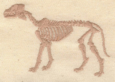 Embroidery Design: Dinosaur fossil  3.89w X 2.44h