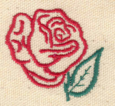 Embroidery Design: Rose A 1.80w X 1.65h
