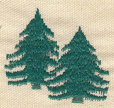 Embroidery Design: Evergreens E 2.10w X 2.00h
