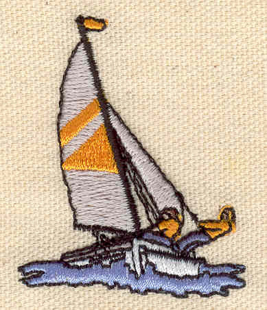 Embroidery Design: Wind surfer 1.70w X 2.10h