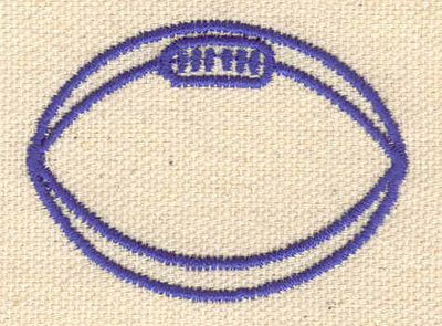 Embroidery Design: Football B 2.00w X 1.50h