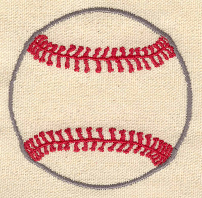 Embroidery Design: Baseball a 3.10w X 3.10h
