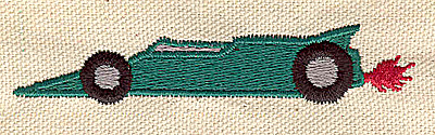 Embroidery Design: Racing car 3.60w X 0.70h