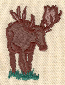 Embroidery Design: Moose 1.90w X 2.50h