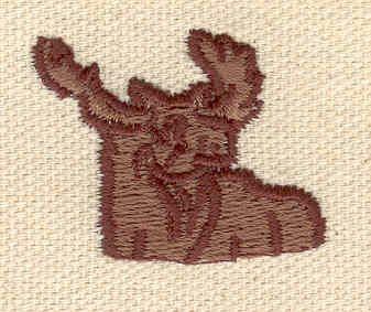 Embroidery Design: Moose head 1.35w X 1.05h