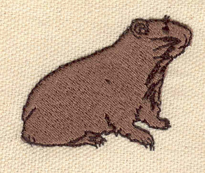 Embroidery Design: Groundhog 1.75w X 1.45h