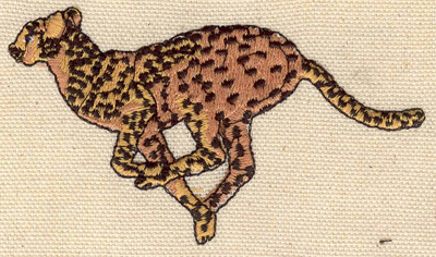 Embroidery Design: Cheetah 3.70w X 2.20h