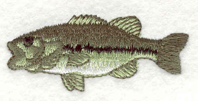 Embroidery Design: Fish B 2.20"w X 1.00"h