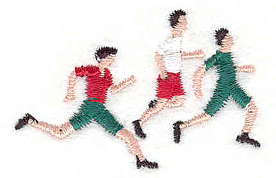 Embroidery Design: Runners 1.90" w X 1.20"h