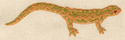 Embroidery Design: Lizard C 4.50w X 1.30h