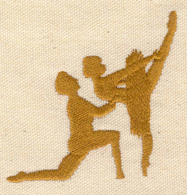 Embroidery Design: Ballet dancers 2.85w X 2.75h