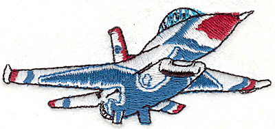 Embroidery Design: Jet Fighter 21.55" x 3.50"