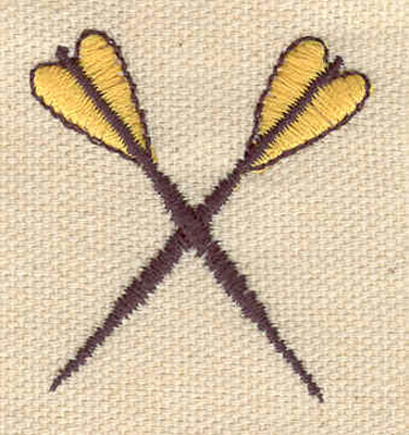 Embroidery Design: Darts crossed 1.45w X 1.50h