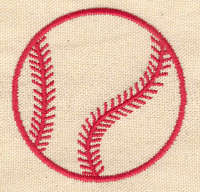Embroidery Design: Baseball c 2.70w X 2.70h