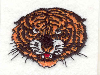 Embroidery Design: Tiger head A 1.96"w X 1.51"h