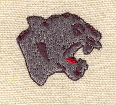 Embroidery Design: Panther head 1.28w X 1.13h