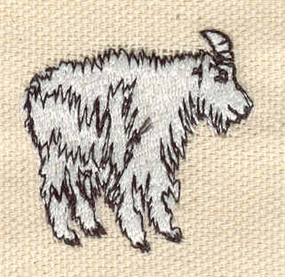 Embroidery Design: Mountain goat 1.24w X 1.28h